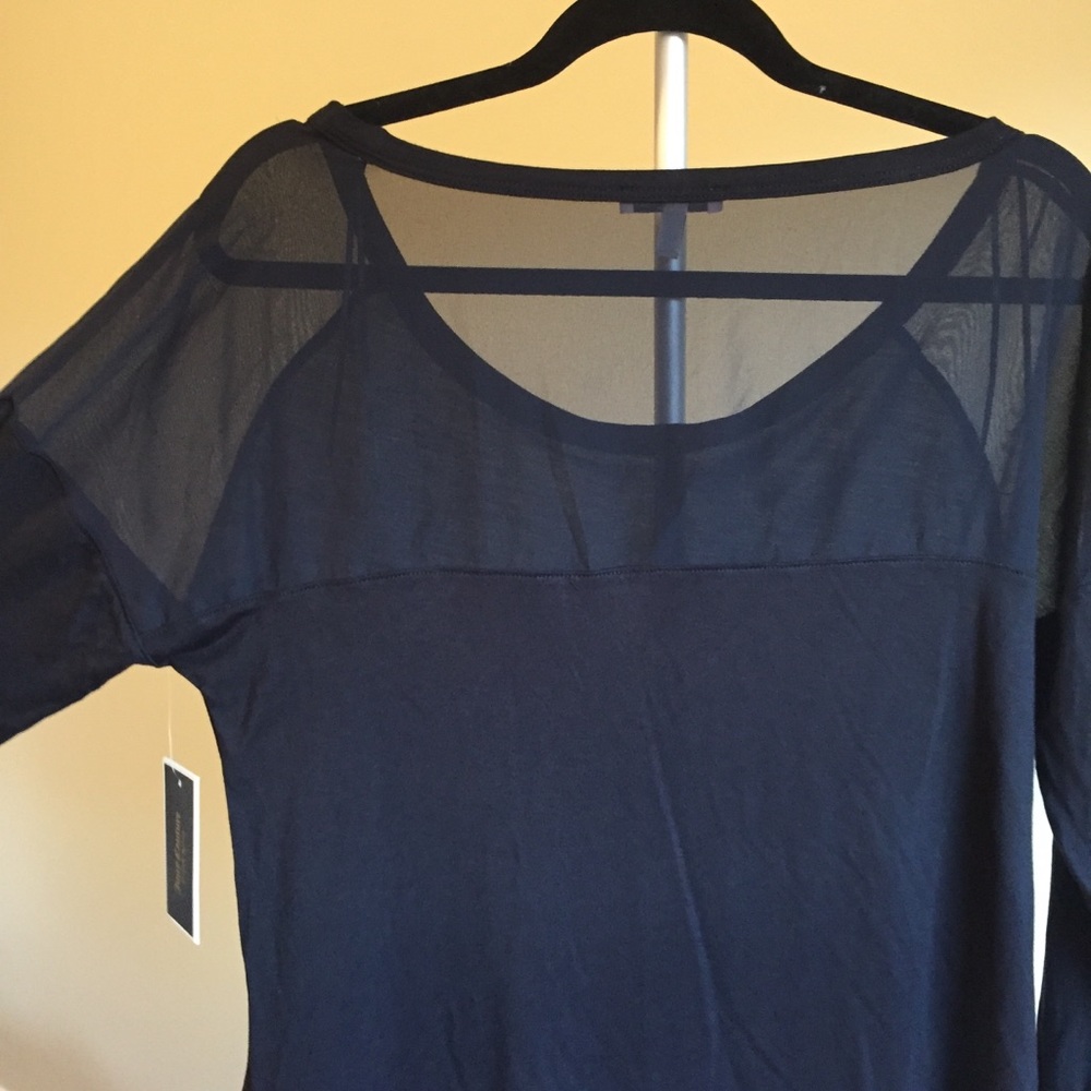 NWT JUICY COUTURE Panel (Sheer Back & Shoulders) Top
